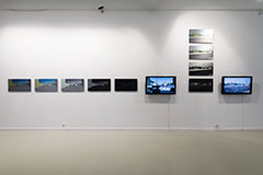 Eike Berg: Disintegrated World, exhibition at Erika Deák Gallery in Budapest, 2017; photo: Zoltán Kerekes