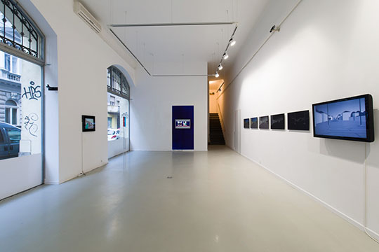 Eike Berg: Disintegrated World, exhibition in the Erika Deák Gallery in Budapest, 2017, view into the exhibition; photo: Zoltán Kerekes