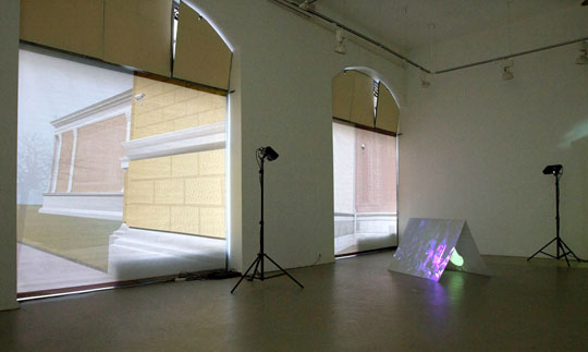 Eike: view into the exhibition, Erika Deák Gallery, 2012, photo: Zoltán Kerekes