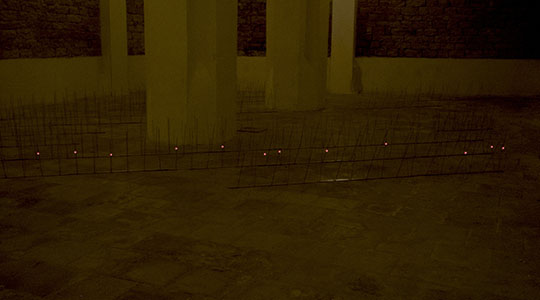 Eike: Scan, laser installation, 2012, Kunstverein Viernheim, 2015