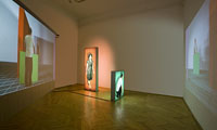 Eike: Temptation, 2010, 3-channel video installation with 2 light-boxes, 1:08, photo: Zoltï¿½n Kerekes, Erika Deï¿½k Gallery, 2010