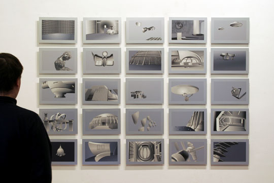 Eike: Utopia (Collection), 2006, 27 graphics, 33 x 22 cm each, photo: Zoltán Kerekes, Erika Deák Gallery